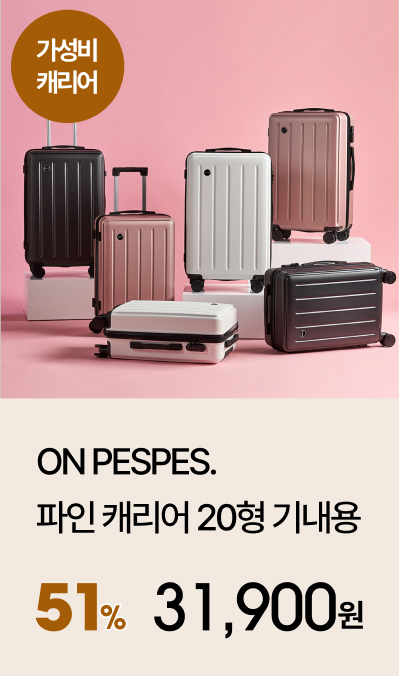 ON PESPES. 파인 캐리어 20형 스노우화이트 기내용