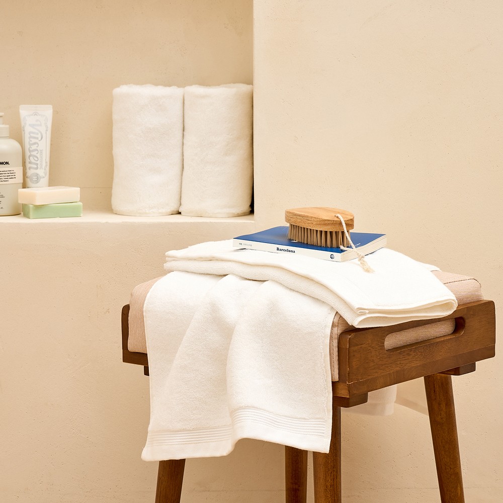 [모던하우스 LF광양점]  WOW 클라우디 고중량 세면타월 4P 190g_IVORY_BG0125085 이미지 1